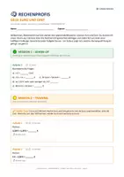 Vorschau - Arbeitsblätter - Geld, Euro, Cent, Mathe, Klasse 2, Die Rechenprofis - Seite 1