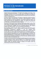 Vorschau - Arbeitsblätter - Parteien in der Demokratie – Wahlkampf & politische Willensbildung - Seite 1