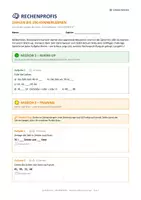 Vorschau - Arbeitsblätter - Zahlen bis 100, Mathe, Klasse 2, Die Rechenprofis - Seite 1