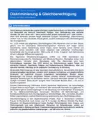 Vorschau - Arbeitsblätter - Diskriminierung und Gleichberechtigung – Chancengleichheit - Seite 1