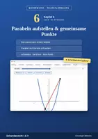 Vorschau - selbst erstellte Cliparts/Grafiken - Kapitel 6 Parabeln aufstellen Selbstlernkurs - Deckblatt