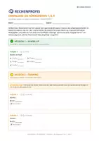 Vorschau - Arbeitsblätter - Königsreihen, 7er & 8er & 9er, Mathe, Klasse 3, Die Rechenprofis - Seite 1