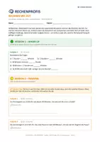 Vorschau - Arbeitsblätter - Rechnen mit Zeit, Mathe, Klasse 3, Die Rechenprofis - Seite 1