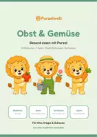 Vorschau - Spiele - Obst & Gemüse Kita – 23 Bildkarten - Deckblatt