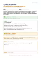 Vorschau - Arbeitsblätter - Sachaufgaben, Mathe, Klasse 3, Die Rechenprofis - Seite 1
