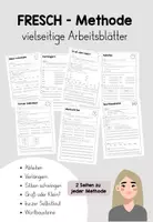 Vorschau - Arbeitsblätter - Arbeitsblätter FRESCH-Methode (inkl. Silbenschrift) - Deckblatt
