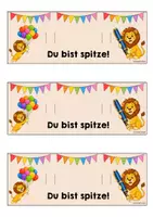 Vorschau - Mal- und Bastelvorlagen - Löwenklasse - Stiftgeschenk | Geschenk (Klassentier) - Seite 2