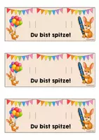 Vorschau - Mal- und Bastelvorlagen - Hasenklasse - Stiftgeschenk | Geschenk (Klassentier) - Seite 2