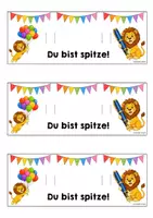 Vorschau - Mal- und Bastelvorlagen - Löwenklasse - Stiftgeschenk | Geschenk (Klassentier) - Seite 3