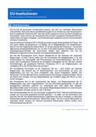 Vorschau - Arbeitsblätter - EU-Institutionen – Europäisches Parlament, Rat & Kommission - Seite 1