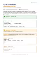 Vorschau - Arbeitsblätter - Zahlen bis 10000, Mathe, Klasse 3, Die Rechenprofis - Seite 1
