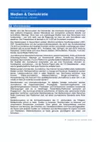 Vorschau - Arbeitsblätter - Medien & Demokratie - Pressefreiheit & Journalismus - Seite 1