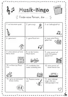 Vorschau - Arbeitsblätter - Kennenlern-Bingo Ferien⎪Musik-Edition - Seite 2