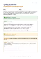 Vorschau - Arbeitsblätter - Sachaufgaben, Mathe, Klasse 4, Die Rechenprofis - Seite 1