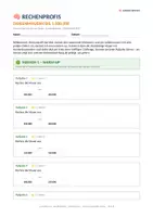 Vorschau - Arbeitsblätter - Mathe, Klasse 1 bis 4, 40 Arbeitsblätter, Die Rechenprofis - Seite 1