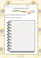 Vista previa - Hojas de trabajo - Cuaderno multinivel de escritura creativa - página 1