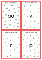 Voorbeeld - Doe-doosjes zoek de letter kern start t/m 6 - Pagina 2