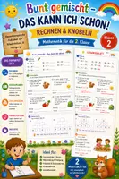 Vorschau - Arbeitsblätter - Bunt gemischt – Das kann ich schon! Rechnen & Knobeln | Klasse 2 - Deckblatt