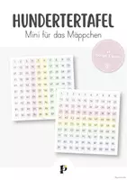 Vorschau - Merkblätter - Mini-Hundertertafel für das Mäppchen - Deckblatt