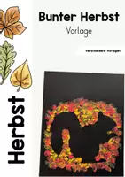 Vorschau - Mal- und Bastelvorlagen - HERBST - Herbstmotive Vorlage - Deckblatt