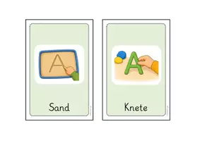 Vorschau - Stationenlernen - Buchstabenweg Stationenkarten und Stempelpass - Seite 1