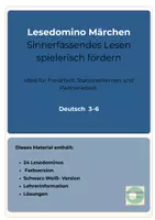 Vorschau - Unterrichtsreihen - Lesedomino Märchen Sinnerfassendes Lesen Klasse 3-6 24 Karten - Seite 1