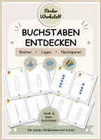 Vorschau - Arbeitsblätter - Buchstabe I i – Kneten, Muggelsteine legen & Nachspuren | Buchstaben lernen - Deckblatt