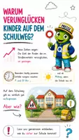 Vorschau - Bildkarten - Tipps zum sicheren Schulweg - QUAPPIZ Kindernews - Deckblatt