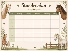 Vorschau - Mal- und Bastelvorlagen - Stundenpläne 2 - verschiedene Klassentiere - Seite 3
