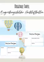 Vorschau - Präsentationen/Tafelbilder - Heißluftballon - Begrüßungsbilder und Hintergründe - Deckblatt