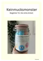 Vorschau - Bildkarten - Keinmucksmonster für leise Arbeitsphasen - Deckblatt