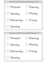 Vorschau - Arbeitsblätter - Miniheft Wochentage Klasse 1/2 - Seite 3