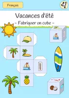 Vorschau - Spiele - Vacances d'été (Sommerferien Französisch) - Vokabelwürfel - Deckblatt
