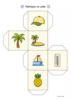 Vorschau - Spiele - Vacances d'été (Sommerferien Französisch) - Vokabelwürfel - Seite 1