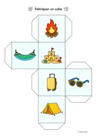 Vorschau - Spiele - Vacances d'été (Sommerferien Französisch) - Vokabelwürfel - Seite 2