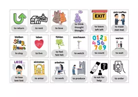 Vorschau - Spiele - Englische Verben Verbs 198 Kärtchen zum Ausschneiden_eigen - Seite 3