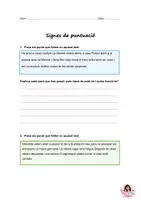 Vista previa - Hojas de trabajo - Signes de puntuació, Cicle mitjà i superior - página 2