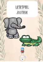 Vorschau - Spiele - Lesespiel-Zootiere - Deckblatt