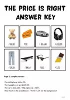 Vorschau - Arbeitsblätter - How much is/are: Preise schätzen | Englisch Sprechspiel Lernjahr 1/2 - Seite 3