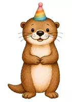 Vorschau - Poster - Geburtstagskalender Otter-Klasse | 3 Otter-Varianten & 12 Monatsballons - Seite 1