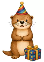 Vorschau - Poster - Geburtstagskalender Otter-Klasse | 3 Otter-Varianten & 12 Monatsballons - Seite 3