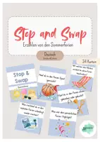 Vorschau - Interaktives Material - Stop and Swap Sommerferien | Erzählanlass Ferien - Deckblatt