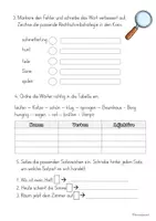 Vorschau - Arbeitsblätter - Diagnosebogen Klasse 3 Deutsch - Wiederholung - Seite 2
