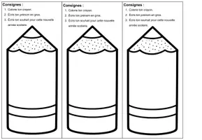 Aperçu - Matériel pour travaux manuels / dessin - Couronne de classe – Activité pour la rentrée - Page 1