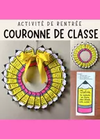 Aperçu - Matériel pour travaux manuels / dessin - Couronne de classe – Activité pour la rentrée - Page de couverture