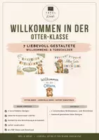 Vorschau - Poster - Willkommensschilder & Türschilder Otter-Klasse - Deckblatt
