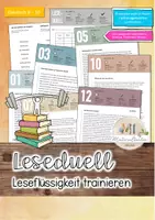 Vorschau - Arbeitsblätter - Leseduell: Leseflüssigkeit trainieren Klasse 8-10 - Deckblatt