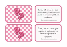 Vista previa - Juegos / Gamificación - Adivinanzas partes del cuerpo - página 3