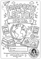 Vista previa - Hojas de trabajo - Pasaporte lector para Primaria + sellos - página 2