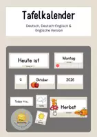 Vorschau - Präsentationen/Tafelbilder - Klassenorganisation – Materialpaket | Beige-braun | Wachsendes Materialpaket - Seite 1